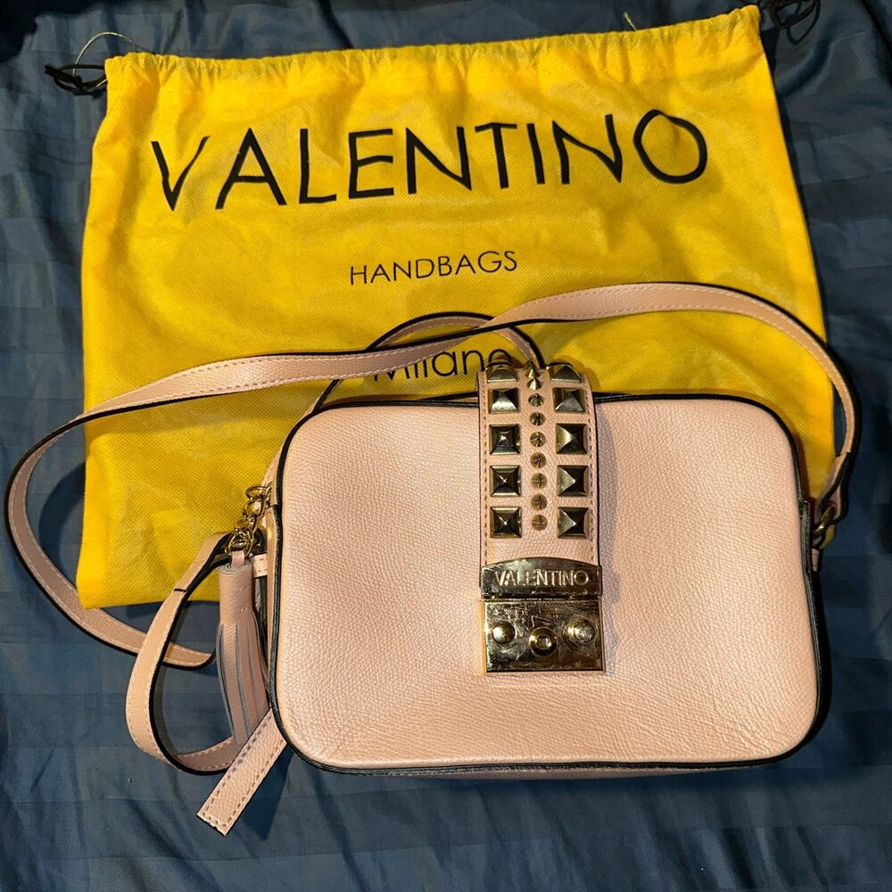 Valentino Lila Rose Crossbody Bag Rock studded Pastel Pink